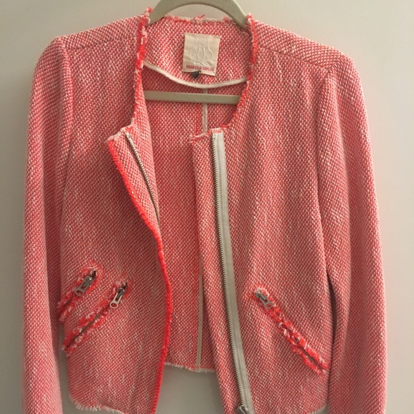 Rebecca Taylor Jackets & Blazers - Rebecca Taylor pink knit jacket (size 4)